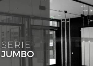 Jumbo patch fittings per porte in vetro temprato