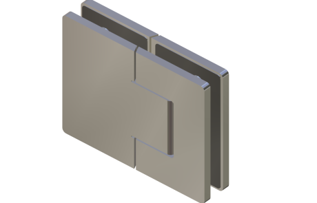 Morsetto per box doccia in vetro temperato