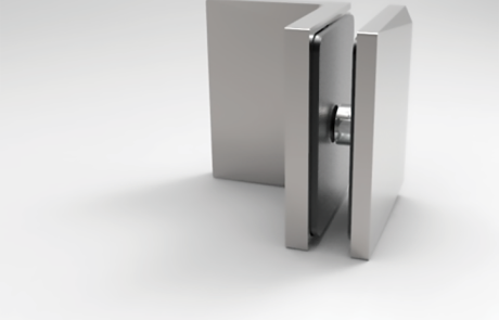 Morsetto per box doccia in vetro temperato